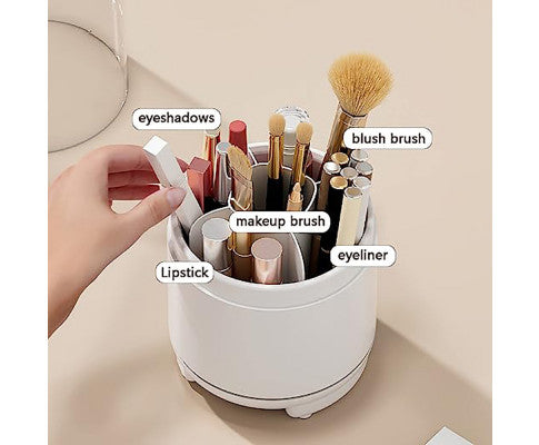 MAKE UP BRUSH WHITE - 360 DEG ROTATION