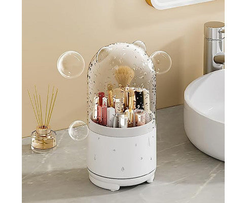 MAKE UP BRUSH WHITE - 360 DEG ROTATION