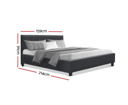 SOHO BED FRAME - QUEEN BED CHARCOAL