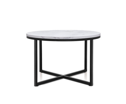 MARBLE EFFECT ROUND TABLE
