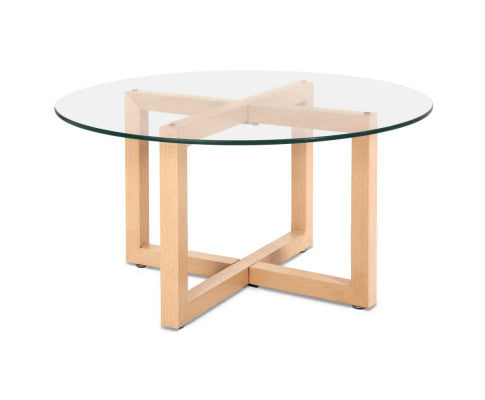 ROUND COFFEE TABLE - TEMPERED GLASS