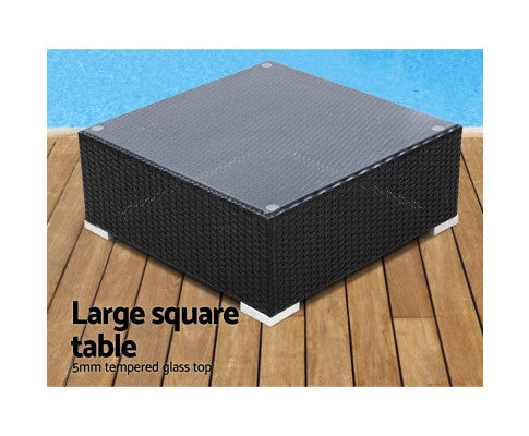7PCE OUTDOOR WICKER GARDEN SETTING
