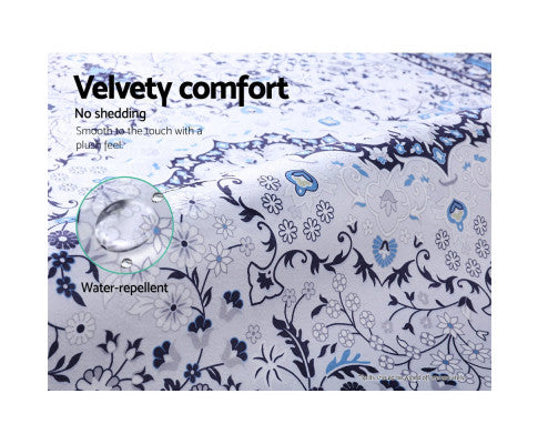 SOFT BLUE FLOOR RUG 200 X 290