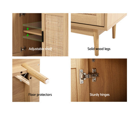 RATTAN BUFFET SIDEBOARD