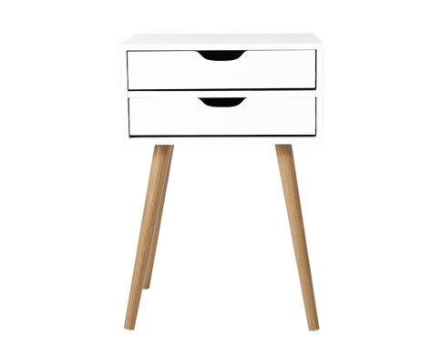 BODIE BEDSIDE TABLE NIGHT STAND WHITE