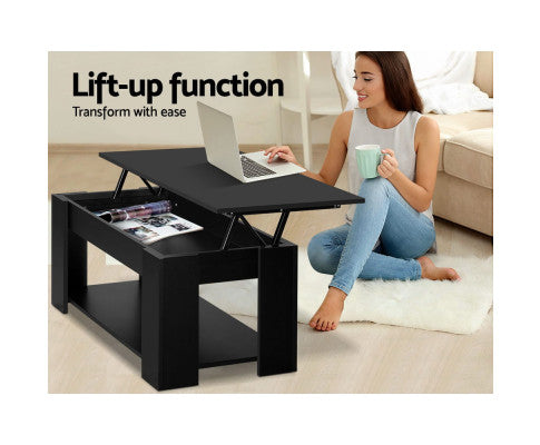 COFFEE TABLE WITH LIFT UP STORAGE