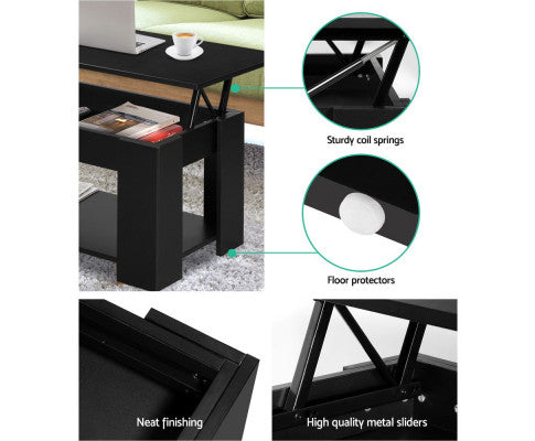 COFFEE TABLE WITH LIFT UP STORAGE