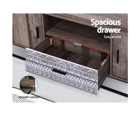 ENTERTAINMENT UNIT RUSTIC INDUSTRIAL - 180 CM