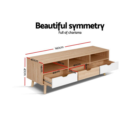 ENTERTAINMENT UNIT SCANDI - 140 CM