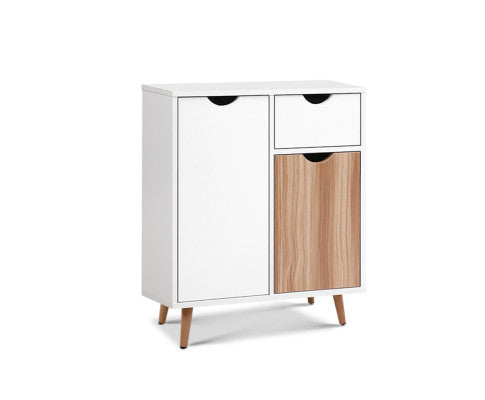 SCANDI SIDEBOARD BUFFET - WOODEN AND WHITE 60CM WIDE