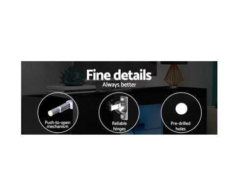 ENTERTAINMENT RGB LED - GLOSS BLACK 160 CM