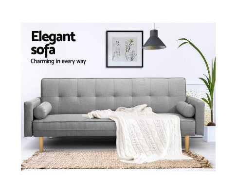 SOFA BED 3 SEATER - CHARCOAL GREY