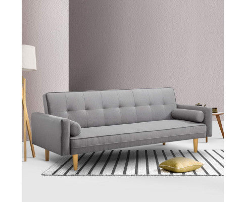 SOFA BED 3 SEATER - CHARCOAL GREY