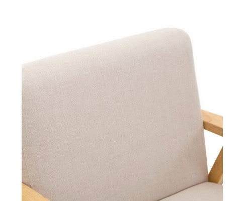SKANE ARM CHAIR FABRIC - BEIGE