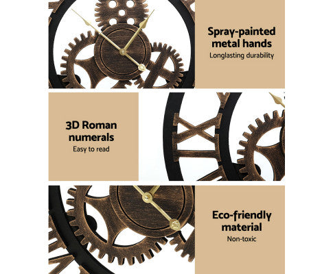 VINTAGE INDUSTRIAL WALL CLOCK - LARGE