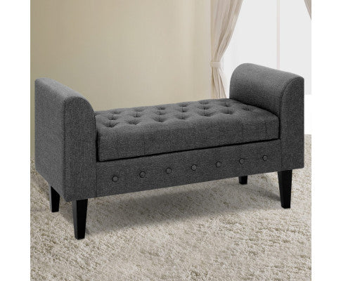 ARTISS FABRIC STORAGE OTTOMAN