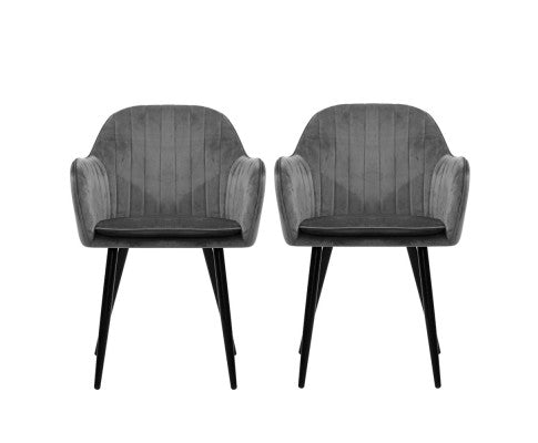 REPLICA SOFT VELVET CHAIR X 2