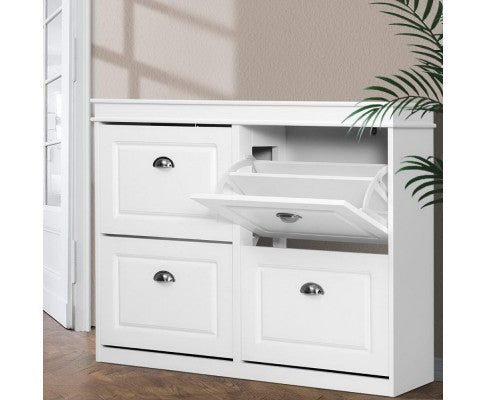 SHOE ORGANISER 24 PAIR CABINET