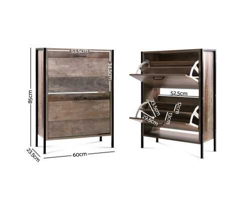 12 PAIR SHOE STORAGE CABINET