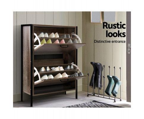 12 PAIR SHOE STORAGE CABINET