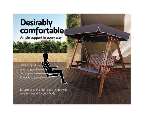 3 SEATER CANOPY SWING CHAIR