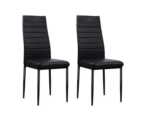 ASTRA DINING CHAIRS SET OF 4 - BLACK
