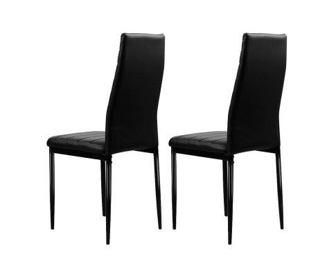 ASTRA DINING CHAIRS SET OF 4 - BLACK