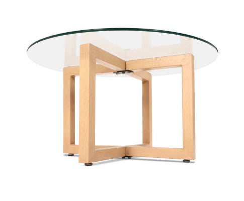 ROUND COFFEE TABLE - TEMPERED GLASS