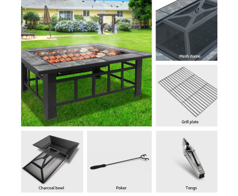 OUTDOOR FIRE PIT - BBQ GRILL RACK
