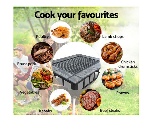 OUTDOOR FIRE PIT - BBQ GRILL RACK