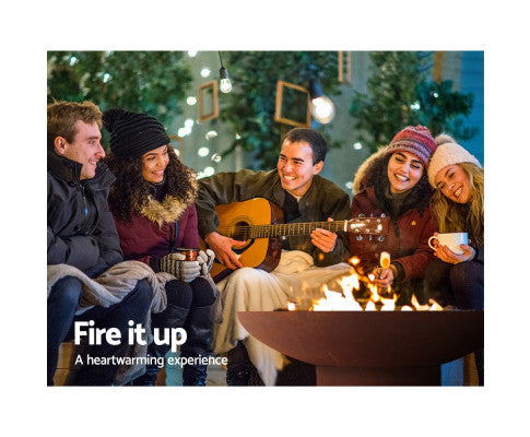 OUTDOOR FIRE PIT - VINTAGE RUSTIC BOWL 7OCM