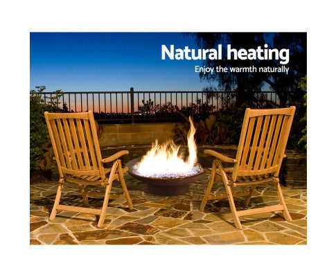 OUTDOOR FIRE PIT - VINTAGE RUSTIC BOWL 7OCM