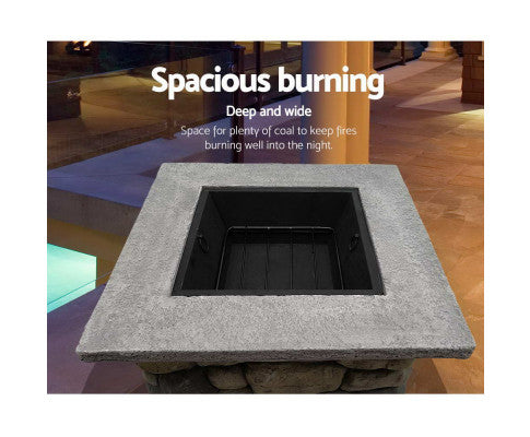 OUTDOOR FIRE PIT - CHARCOAL FIREPLACE