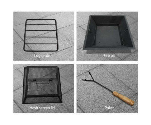 OUTDOOR FIRE PIT - CHARCOAL FIREPLACE