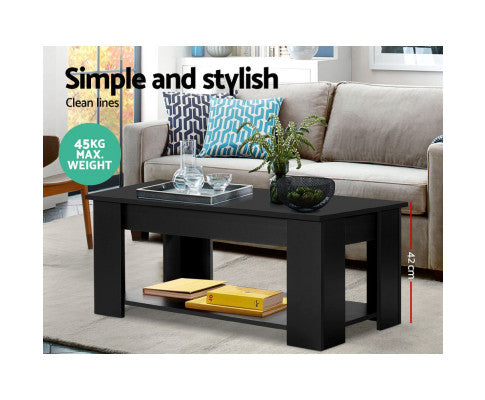 COFFEE TABLE WITH LIFT UP STORAGE