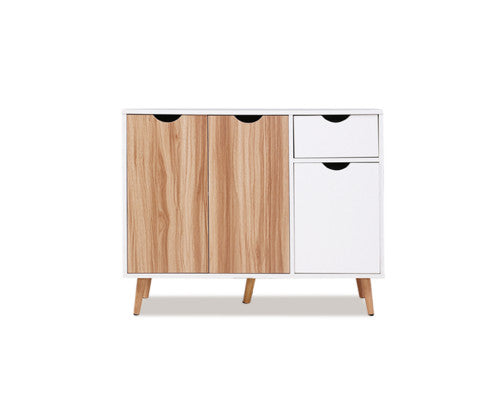 SCANI SIDEBOARD BUFFET - WOODEN AND WHITE
