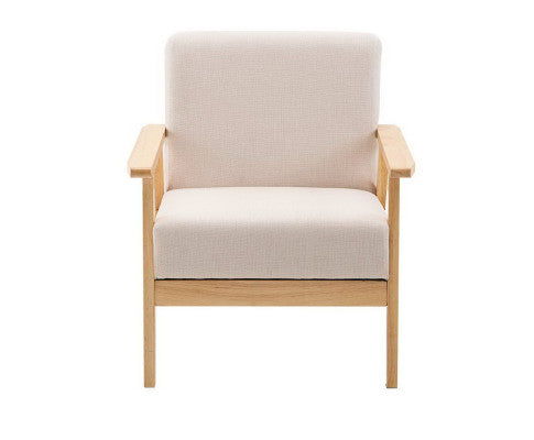 SKANE ARM CHAIR FABRIC - BEIGE